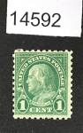 Timbre vert à l’effigie de Franklin
