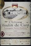 Étiquette du Château Moulin de Curat 2005