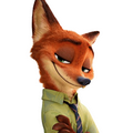 Renard en chemise verte