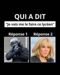 Montage à deux réponses sur fond noir