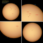 Montage de photographies du Soleil