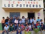 Groupe devant l’établissement Los Potreros