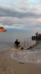 Rampe au bord de la mer