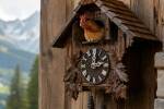 Horloge à coucou avec une poule