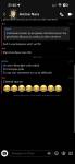 Capture d’écran d’une conversation Snapchat