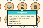 Carte de commentaire « Twilight fan »