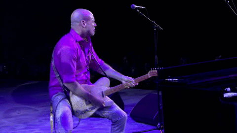 Guitariste sur scène