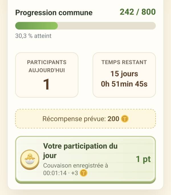 Tableau de progression commune