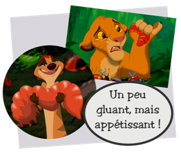 Deux animaux de dessin animé