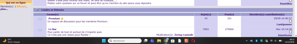 Capture d’écran d’un forum de discussion