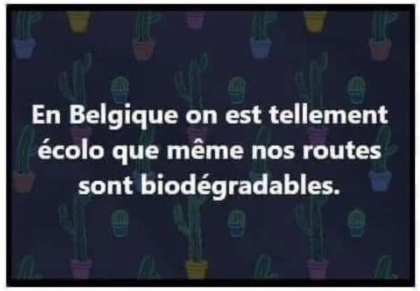 Texte humoristique sur la Belgique