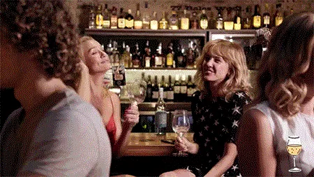 Scène dans un bar
