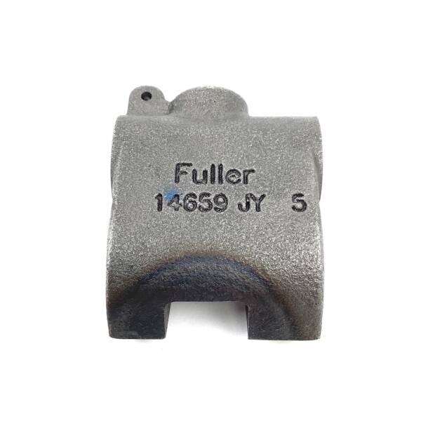 Pièce métallique grise marquée Fuller