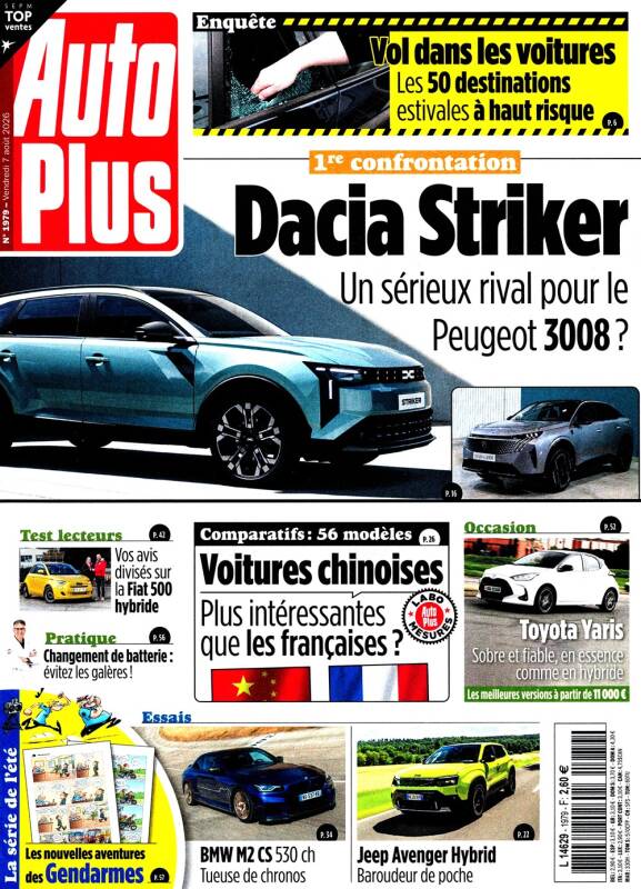 Couverture Auto Plus : Dacia Striker à la une