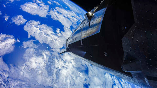 La Terre vue depuis une navette spatiale