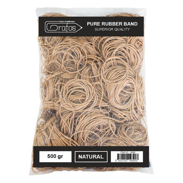 Sachet de 500 g d’élastiques beiges