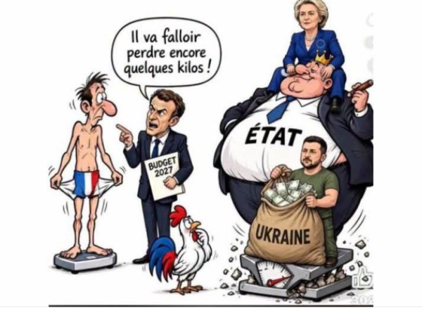 Caricature du budget et de l’Ukraine
