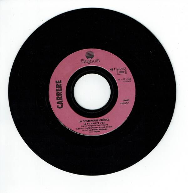 Vinyle 45 tours de La Compagnie Créole