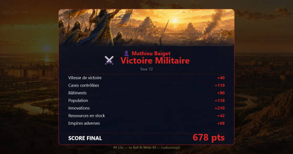 Écran de victoire militaire