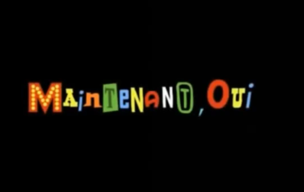 « Maintenant, oui » en lettres colorées