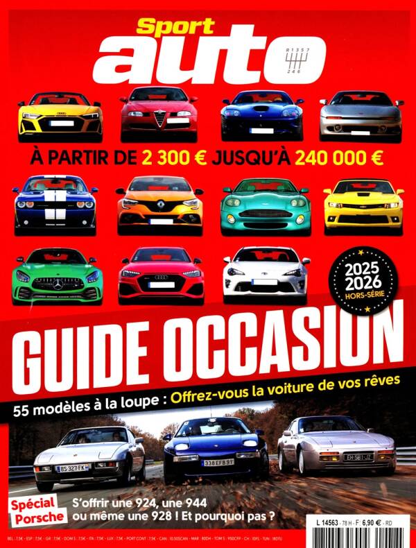 Couverture du guide des voitures de sport d’occasion