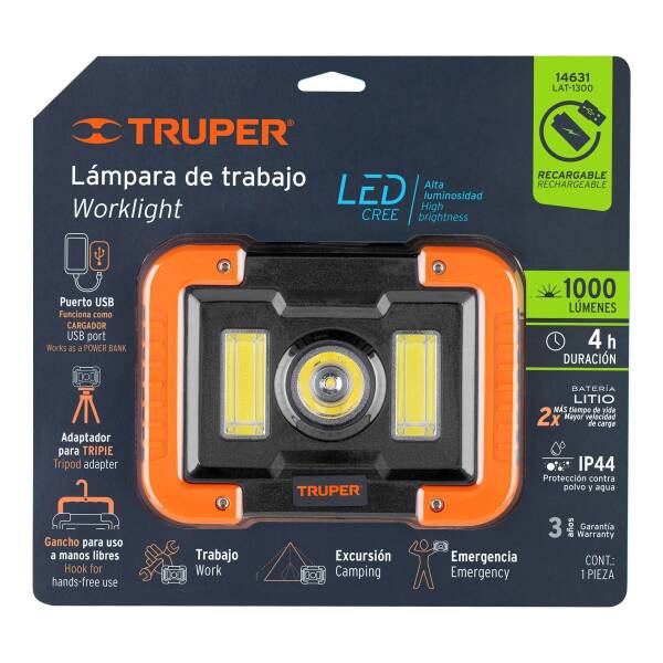 Lampe de travail LED Truper sous emballage