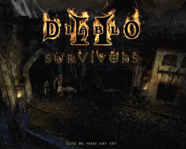 Écran titre de Diablo II Survivors