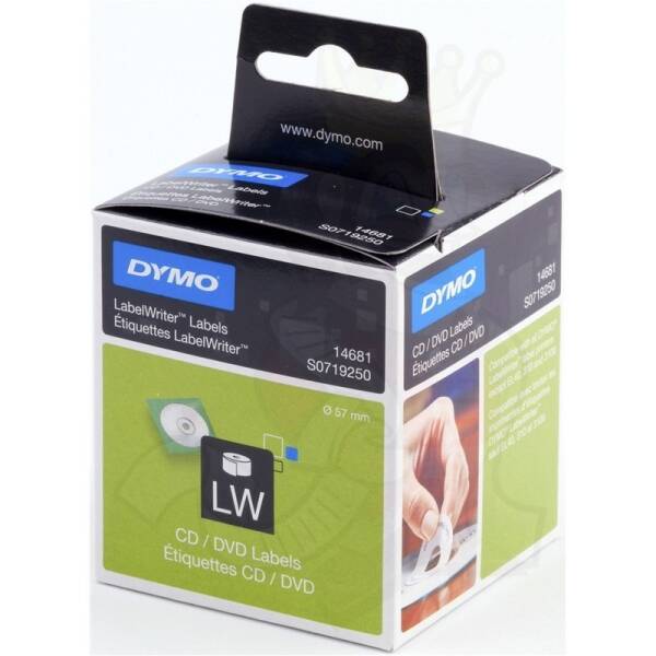 Boîte d’étiquettes Dymo pour CD et DVD